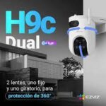CAMARA EZVIZ H9C 3K EXTERIOR 5MP + CAMARA 2K FIJA