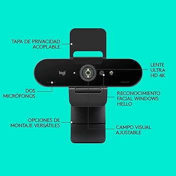CAMARA WEB LOGITECH BRIO 4K ULTRA HD BLACK