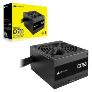 FUENTE DE PODER GAMING CORSAIR CX750 750W  ATX 80 PLUS BRONZE VEN.120MM
