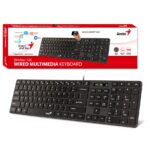 TECLADO GENIUS SLIMSTAR 126 MULTIMEDIA ULTRADELGADO USB