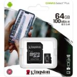 MICRO SDHC KINGSTON 64GB, 128GB CLASS 10
