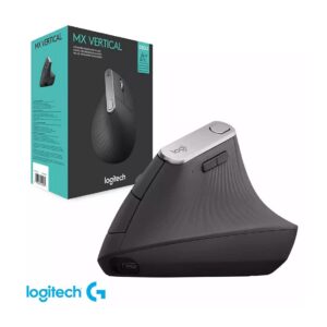 MOUSE LOGITECH MX VERTICAL BLACK ERGONOMICO EASY BLUETOOTH USB RECARGABLE