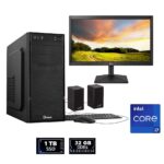 COMPUTADORA DE MESA INTEL CORE I7 12VA GEN. Memoria 32GB, SSD NVMe 1TB; Pantalla19,5"