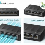 SWITCH TPLINK LS1005G 5 PUERTOS GIGABIT METALICO AHORRO DE ENERGIA