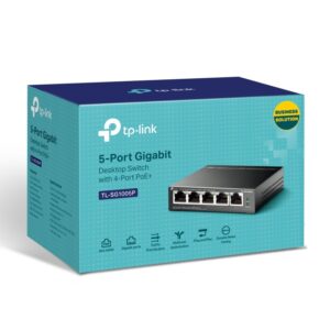 SWITCH TPLINK TL-SG1005P 5 PUERTOS GIGABIT DESKTOP WITH 4 PUERTOS POE
