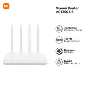 ROUTER XIAOMI AC1200 MOD.RB02 US GIGABIT PORTS 4 ANTENAS